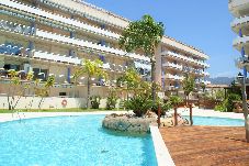 Apartamento en Rosas / Roses - Apartamento  con vistas al canal y piscina comunitaria AV-20