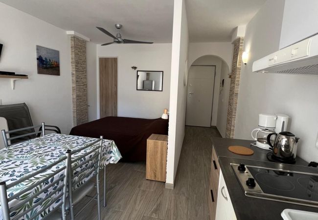  in Rosas / Roses - Studio near the beach with terrace AV-76
